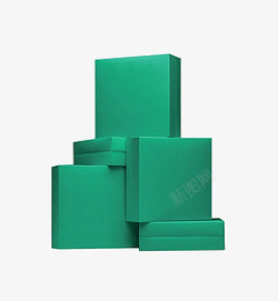 礼物盒子绿色素材