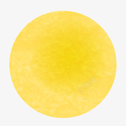 八月十五中秋节简约黄色月亮素材