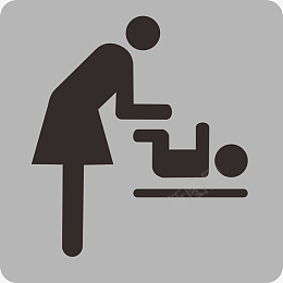 儿童素材母婴室图标标语图标