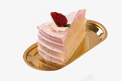 草莓蛋糕粉色糕点甜品素材