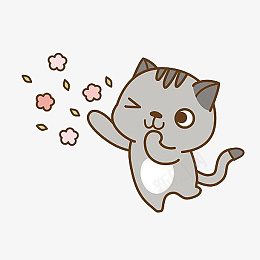 卡爱小猫拍照png免抠素材_88icon https://88icon.com 卡通 动物 小猫 猫