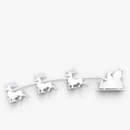 圣诞老人驾驶着麋鹿车png免抠素材_88icon https://88icon.com 圣诞老人 麋鹿 圣诞节 圣诞