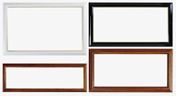 长方形画框简约实木长方形相框画框素材高清图片