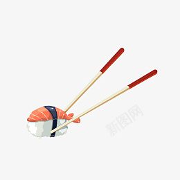 筷子夹三文鱼寿司png免抠素材_88icon https://88icon.com 日本 三文鱼 寿司 筷子