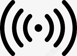 WIFI信号格信号满格图标元素图标