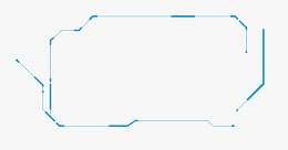 简约线条科技框psd免抠素材_88icon https://88icon.com 科技框 蓝色 线条 简约