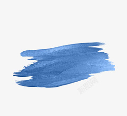 蓝色经典天之蓝经典的蓝色画笔边框元素高清图片