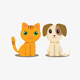 狗狗与猫咪免扣PNGpng免抠素材_88icon https://88icon.com 矢量插画 网页设计 小动物 UI 免扣 动物 可爱 合影 呆萌 宠物 小狗 橙色 灰色 猫咪