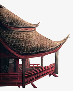 中国风古建筑屋角素材
