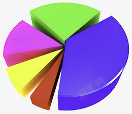 矢量数据分析圆饼数据分析图标