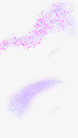 流星紫色花瓣素材