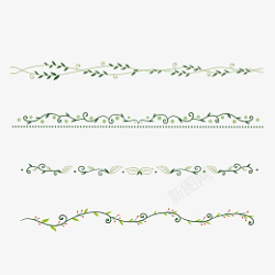 植物藤曼分割线素材