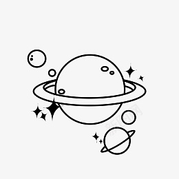 简约简笔画黑白组合纹身星球png免抠素材_88icon https://88icon.com 简约小纹身 星球组合 简笔星球 黑白星球 黑白组合 简笔画