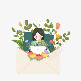 教师节信封感恩老师鲜花卡通png免抠素材_88icon https://88icon.com 教师节 老师 信 鲜花