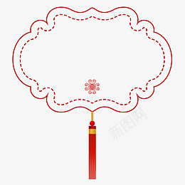 红色中国风新年边框装饰素材png免抠素材_88icon https://88icon.com 新年边框 春节边框 边框设计 中国风 文本框 标题框 古典 灯笼 红色 边框 框