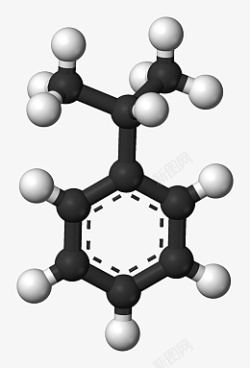 苯胺结构分子异丙苯化学标度结构模型素材