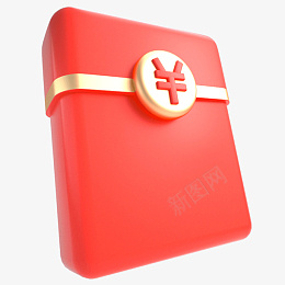红包素材立体红包元素图标