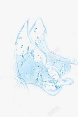 蝴蝶形水花化妆品素材素材