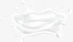 牛奶水花四溅漂浮水素材