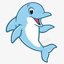 飞跃的海豚矢量图png免抠素材_88icon https://88icon.com 蓝 色 海 豚矢量图
