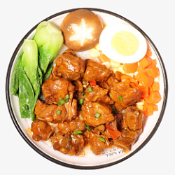 啤酒鸭套餐饭素材