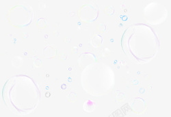 透明气泡幻彩气泡五彩泡泡阳光白云素材