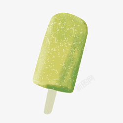 绿色冰棒美味食品素材