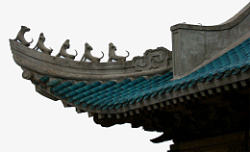 中国风大殿古建筑屋角素材