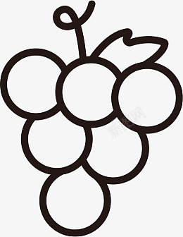 葡萄串葡萄图标设计图标