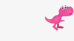 卡通小恐龙粉色素材
