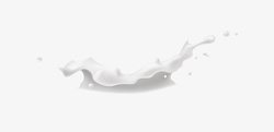 白色牛奶喷溅素材