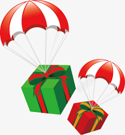 气球礼物彩色圣诞节素材