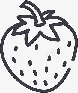 草莓平底锅草莓图标标志图标