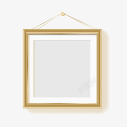 金色质感艺术画框相框素材
