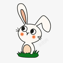 小动物十二生肖小兔子卡通兔素材