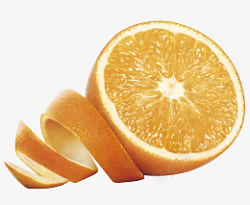 剥皮的橙子橙子剥皮水果一个高清图片