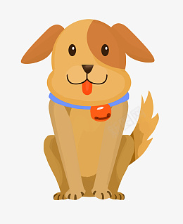 手绘萌宠小狗插画png免抠素材_88icon https://88icon.com 可爱的小狗 棕色的绒毛 黑色的嘴巴 黑色的耳朵 卡通插画 可爱小狗 小狗插画