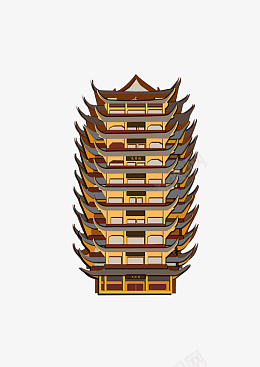 眉山的远景楼png免抠素材_88icon https://88icon.com 建筑 中国风 远景楼 高楼