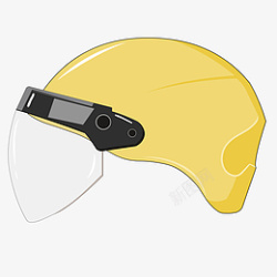 黄色电动车黄色电动车头盔高清图片
