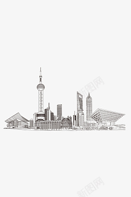 城市线稿多地png免抠素材_88icon https://88icon.com 城市 城市底纹 线稿元素 城市背景