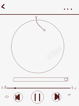 播放器免扣图png免抠素材_88icon https://88icon.com 免扣 边框 音符 圆形