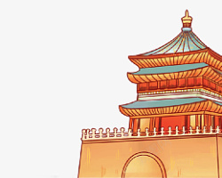 中国风格城墙素材
