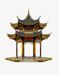 中国古式建筑亭子素材