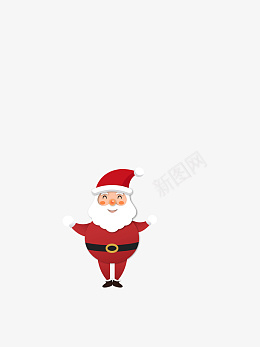 圣诞老人剪纸风psd免抠素材_88icon https://88icon.com 圣诞节 圣诞 圣诞老人 节日
