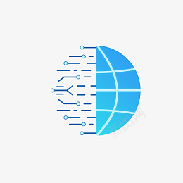 微立体蓝色渐变科技风人工智能图标元素png免抠素材_88icon https://88icon.com 科技感 图标 地球 渐变 电路 蓝色 集成