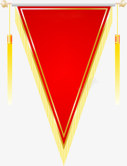 三角形流动红旗素材
