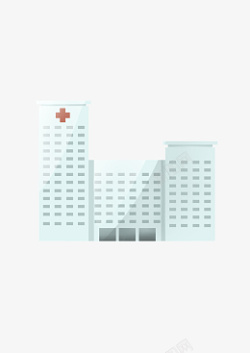 急救病人医院大楼正面免扣医疗行业矢量图高清图片