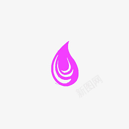 紫色标牌水滴72dpi紫色图标元素图标