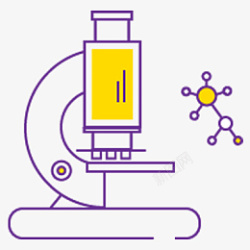 显微镜下图形显微镜小图标高清图片