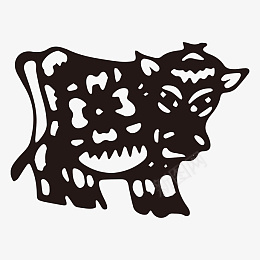 十二生肖牛简笔画png免抠素材_88icon https://88icon.com 牛 剪纸 生肖 国潮